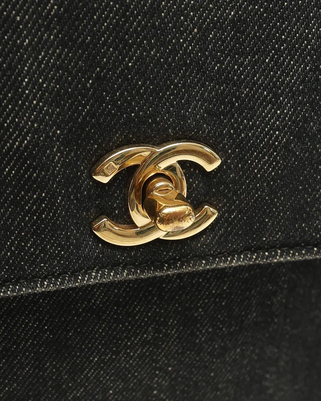 Chanel Kelly Denim Top Handle Bag in Denim from A Retro Tale, photo 6 of 12
