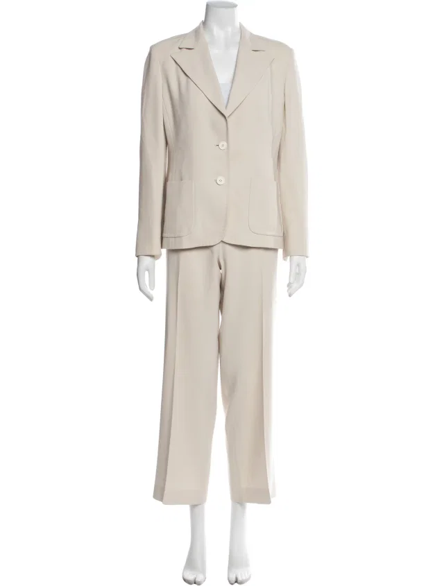 Max Mara pant suits from The RealReal