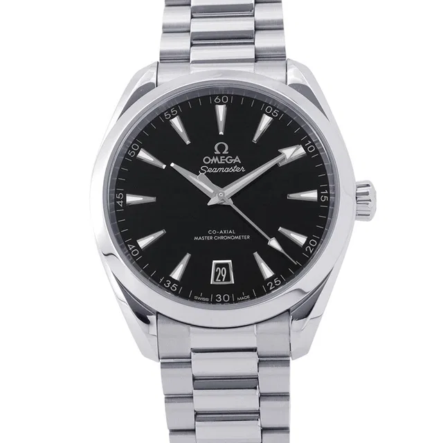 Omega Seamaster Aqua Terra Co-Axial W41mm Stainless Steel Black Dial220.10.41.21.01.002 in Black from GALLERY RARE