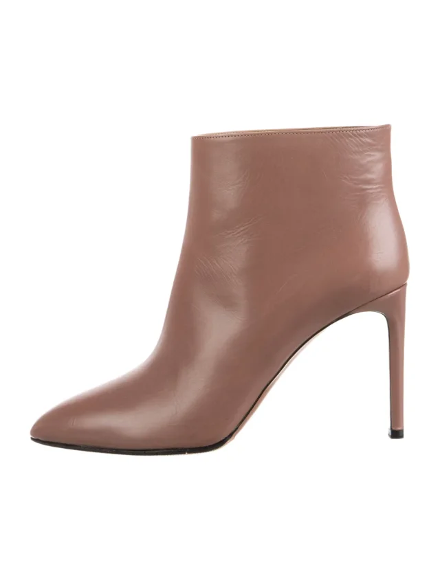 Alaïa Leather Boots in red|brown Leather from The RealReal