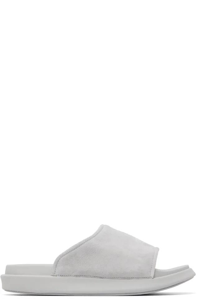 Gray Y-3 Slides, image 1 of 1 from SSENSE