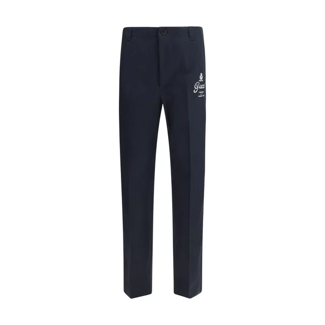 Gucci Blue Cotton Casual Pants in Blue from HEWI