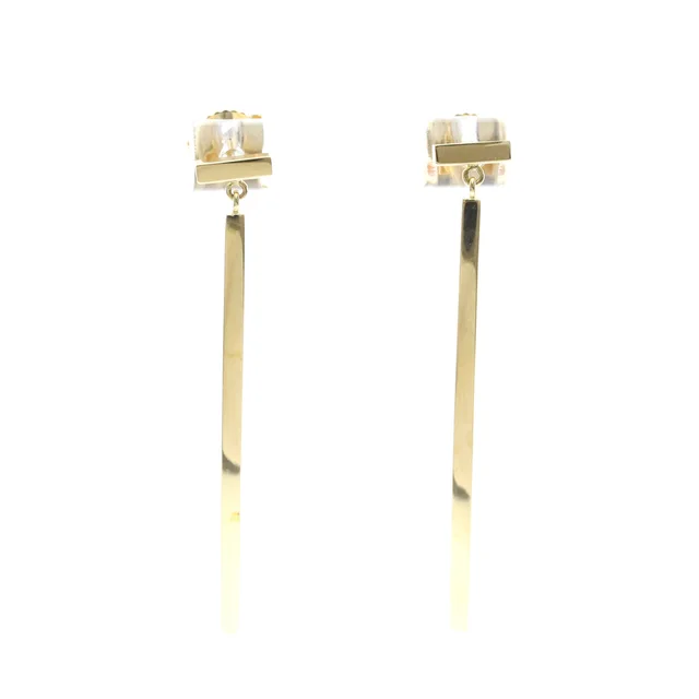 Tiffany & Co. T -bar Earrings 18K Yellow Gold Polished in Gold Yellow gold (18K) from Elady
