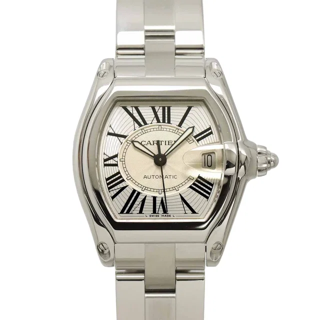 Cartier Roadster LM Watch Date Silver Automatic in Silver from The Reluxe