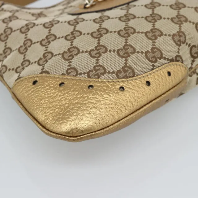 Gucci Vintage Jackie O Chain Hobo Gg Canvas Beige Bag in Beige Canvas from HEWI, photo 14 of 22