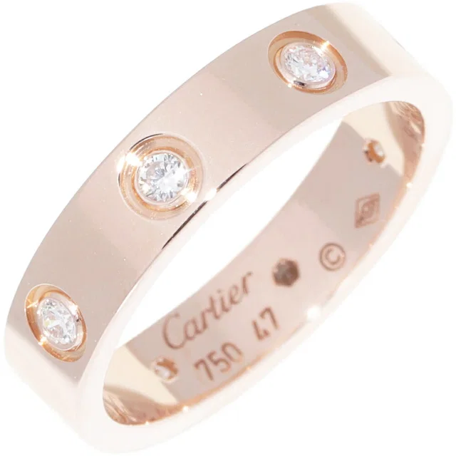 Cartier Love Ring Au750 Diamond Ring Size 7 from LuxUness