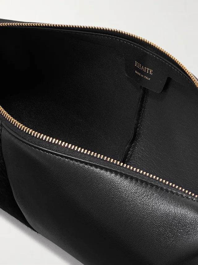 KHAITE Kye calf hair and leather shoulder bag - black - One Size in Black 100% Calfskin leather, photo 5 of 5 from NET-A-PORTER (Canada)