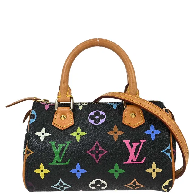 Louis Vuitton Multicolor Mini Speedy 2way Shoulder Handbag M92644 in Multicolor Canvas from AMORE Vintage Tokyo