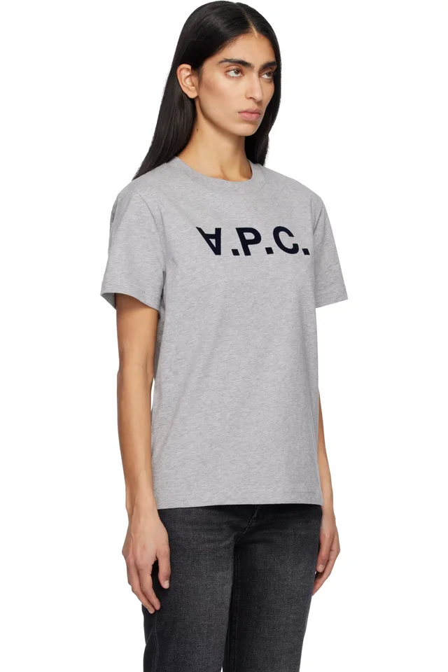 A.P.C. Gray Standard Grand 'VPC' T-shirt, photo 2 of 4 from SSENSE