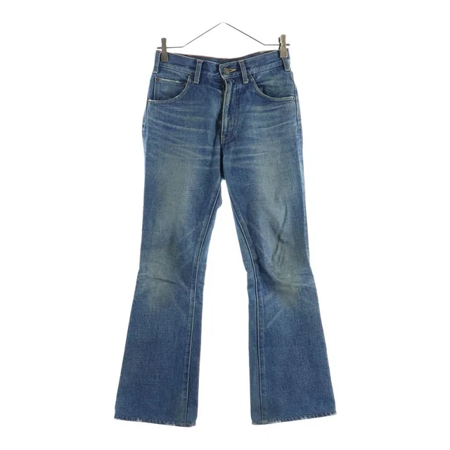 Celine Dylan Flare Denim Pants Indigo Blue Jeans in Blue Denim from The Reluxe
