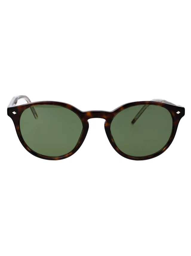 Giorgio Armani 0ar8211 Acetate Round Sunglasses — Brown in Brown from HEWI