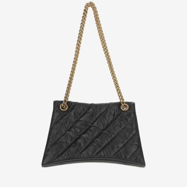 Balenciaga Crush Shoulder Bag — Black Calfskin in Black Calfskin from HEWI