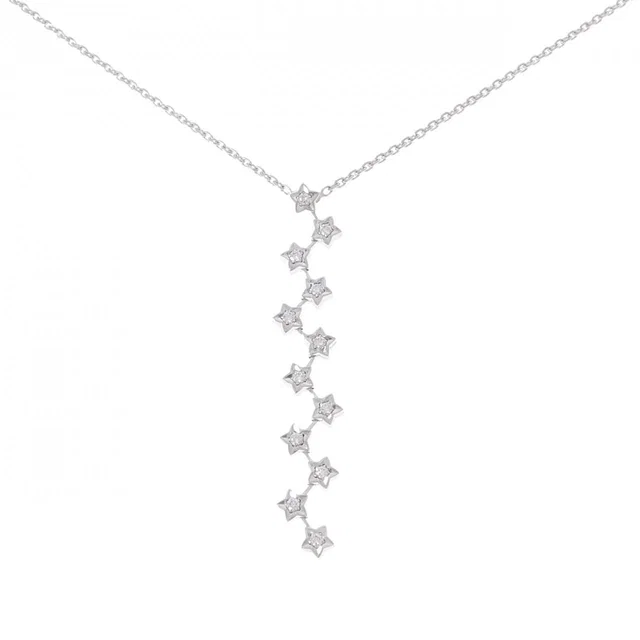 Chanel Star Necklace White Gold in White from The Reluxe