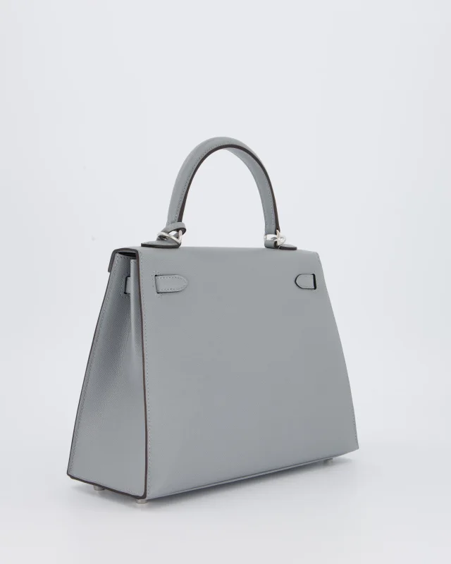 Hermès Kelly 25 Sellier Bag in Grey Leather from Sellier, photo 9 of 21