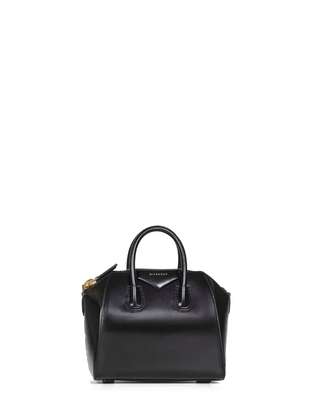 Givenchy Antigona Mini Handbag — Black Calf Leather Hand Bags in Black Calfskin from HEWI