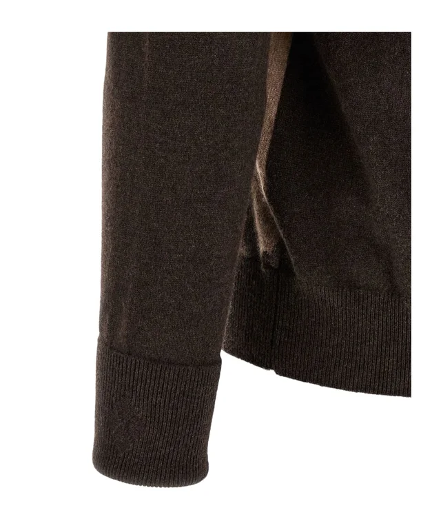 Ballantyne Diamond Intarsia V-Neck Sweater, photo 4 of 4 from SENSER