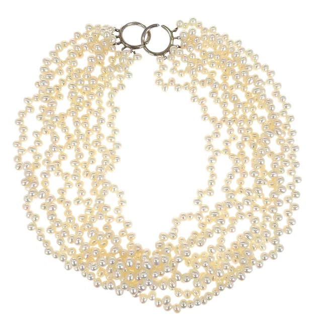 Tiffany & Co. Paloma Picasso Torsade Necklace 925 Freshwater Pearl Jewelry from AMORE Vintage Tokyo