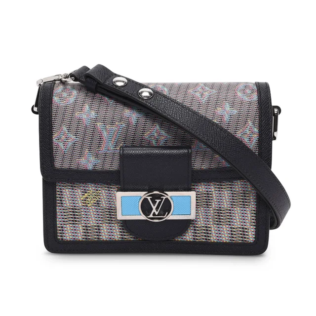 Monogram LV Pop Mini Dauphine Bag in Blue from Blue Spinach