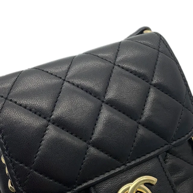 Chanel Matelasse phone case Black Lambskin in Black Lambskin from GALLERY RARE, photo 9 of 17