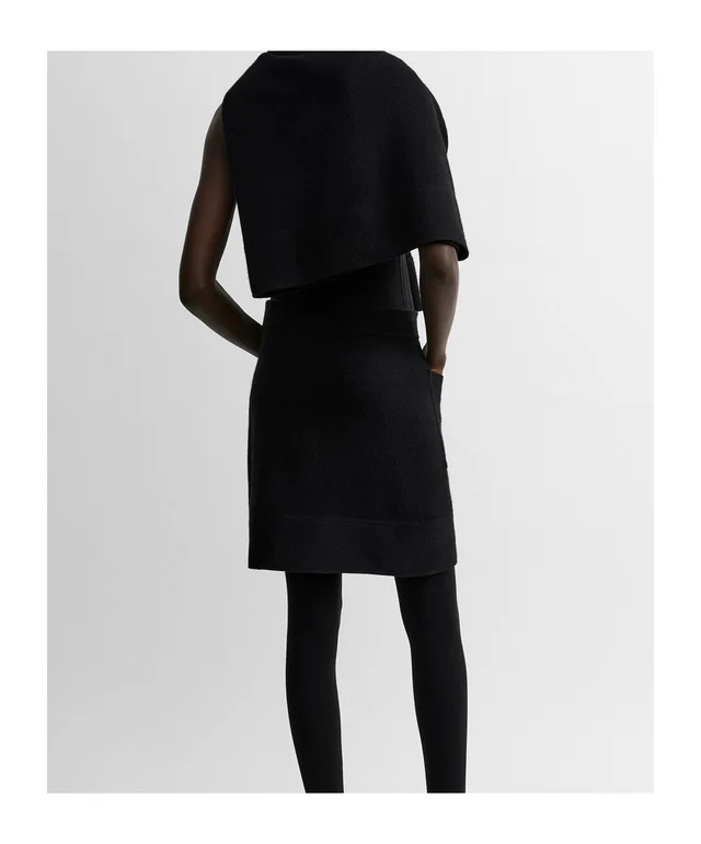 Toteme Buttoned cashmere skirt black, photo 3 of 4 from SENSER