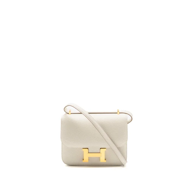 Hermès Mini constance Chevre Mysore Mushroom GHW stamp B in Goatskin from EMIER