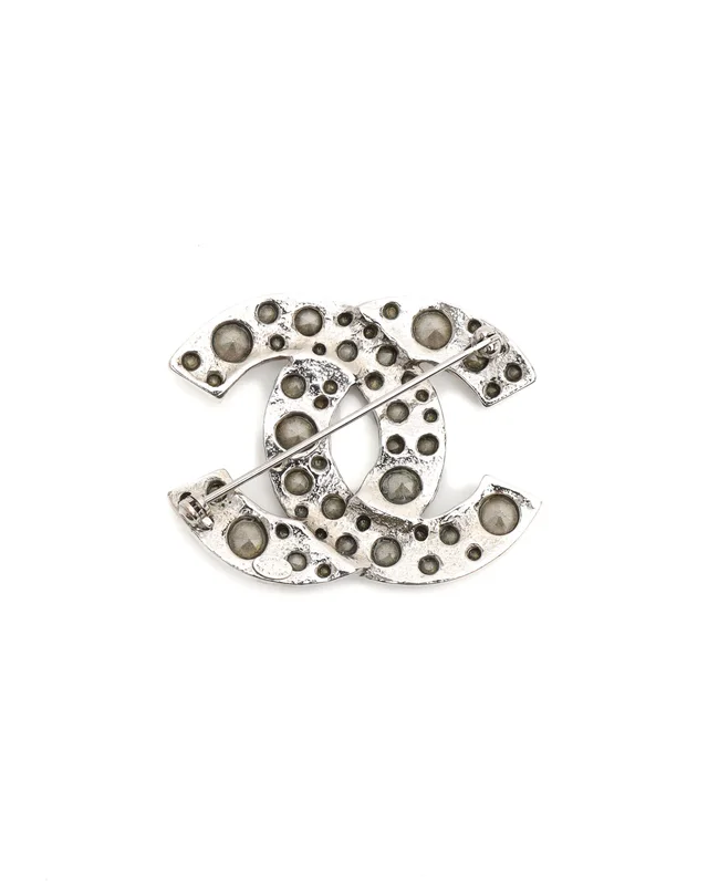 Chanel Coco Mark Rhinestone Brooch from A Retro Tale, photo 2 of 3