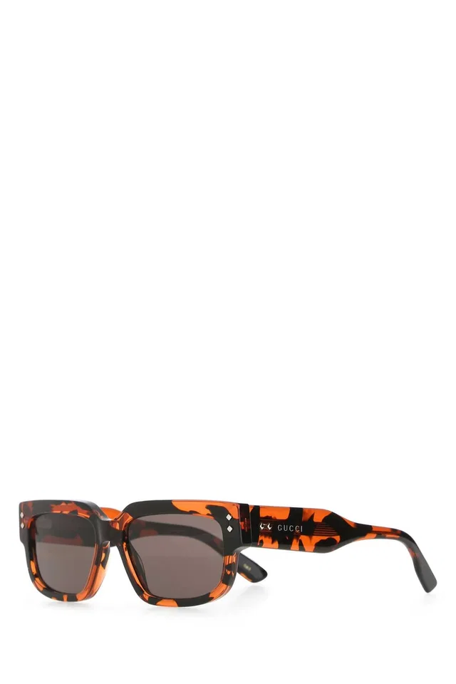 Gucci Tortoiseshell Acetate Sunglasses — Orange Exterior in Orange from HEWI