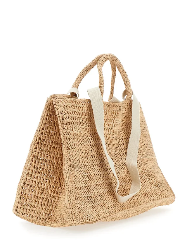 HELEN KAMINSKI 'Anika' Beige Handbag with Crochet Motif in Raffia for Women in Beige 100% Raffia, photo 6 of 10 from Gaudenzi Boutique