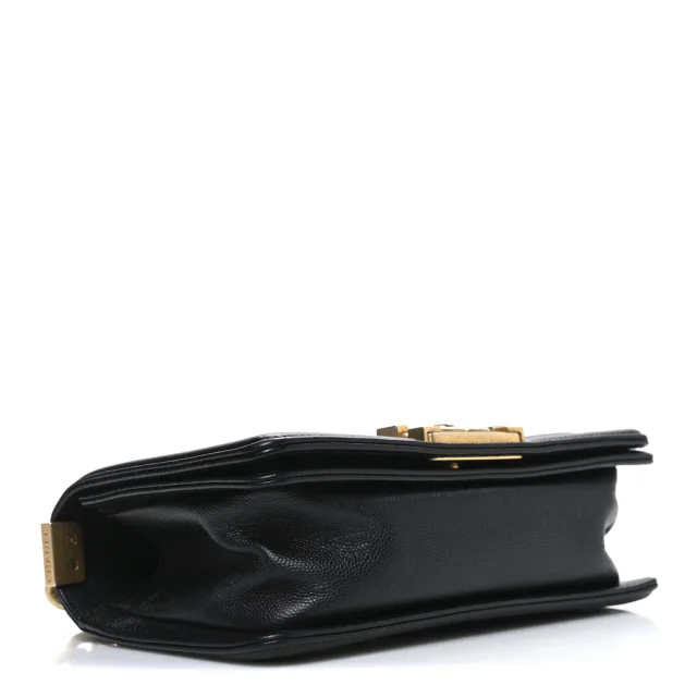 Chanel Caviar Quilted Small Boy Flap Black in Black Caviar leather from FASHIONPHILE, photo 4 of 11