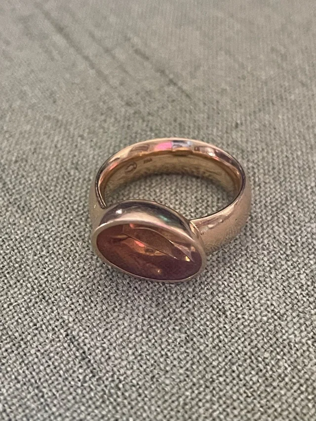 Georg Jensen 18k Gold Citrine Ring-Size 6 3/4 - Women Jewelry in pink|gold from Poshmark