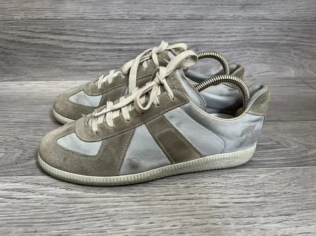 Maison Margiela Replica Low Top Sneakers in blue from Grailed