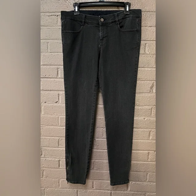 Stella McCartney Wash Zip Ankle Jeans 12 ( Runs Small) in black Leather from Poshmark