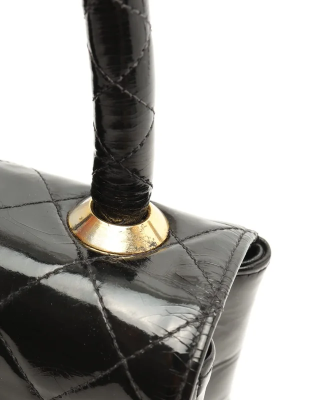 Chanel Patent Kelly Top Handle Bag in Patent leather from A Retro Tale, photo 7 of 11