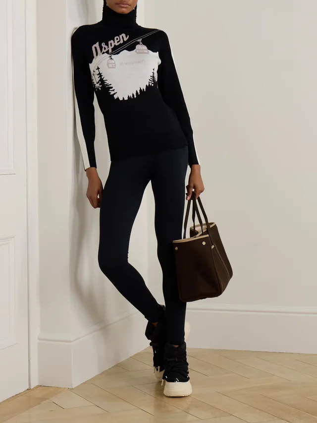 WE NORWEGIANS Ski Basic stretch-wool leggings in Black, photo 2 of 2 from NET-A-PORTER (Canada)