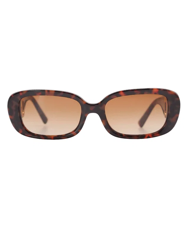 Valentino Garavani Brown Tortoiseshell Sunglasses With Case in Brown Leather from Luxury Promise