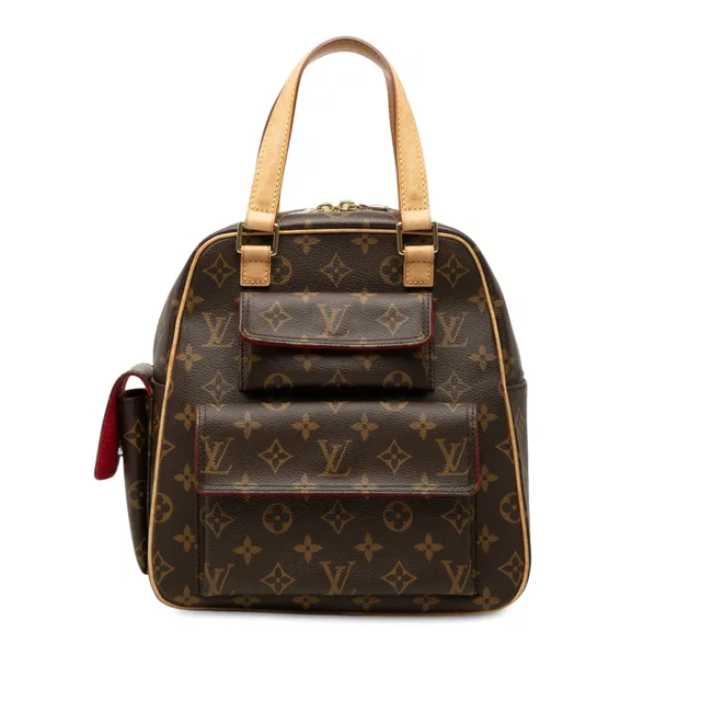 Brown Louis Vuitton Monogram Excentri Cite Handbag in Brown Coated canvas from Designer Revival