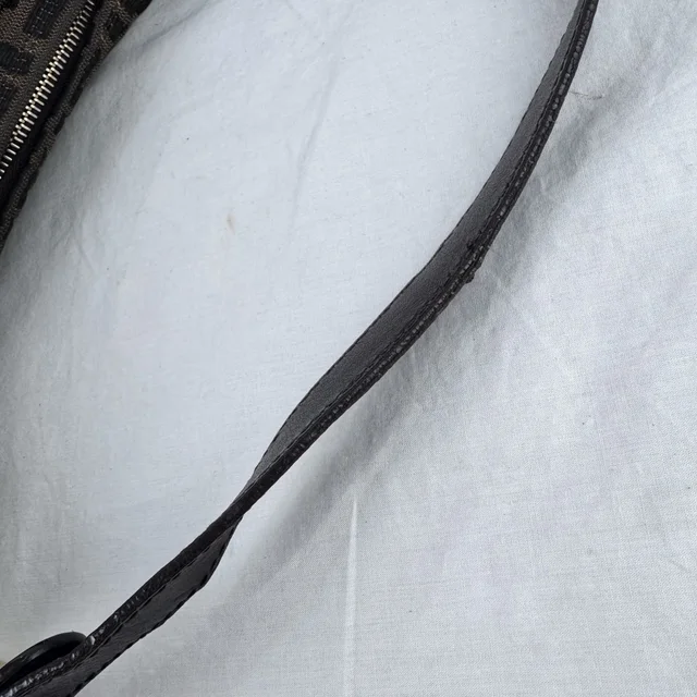 Fendi Tobacco Zucca Medium Chef Shoulder Bag in Calfskin leather, Metal, zucca canvas from Reowned, photo 12 of 13