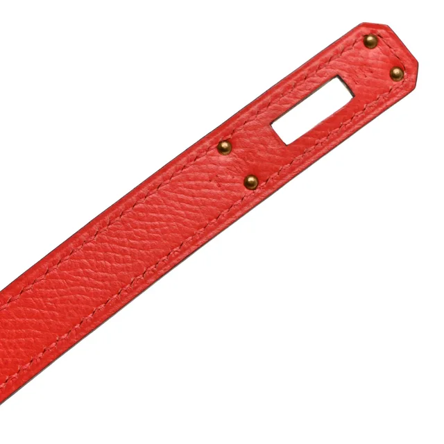 Hermès Epsom Kelly Cut Clutch Pochette Rose Jaipur in Pink Epsom leather from FASHIONPHILE, photo 7 of 11