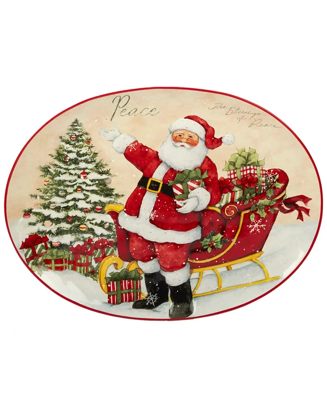 Certified International Holiday Wishes Oval Platter, image 1 of 1 from Rue La La