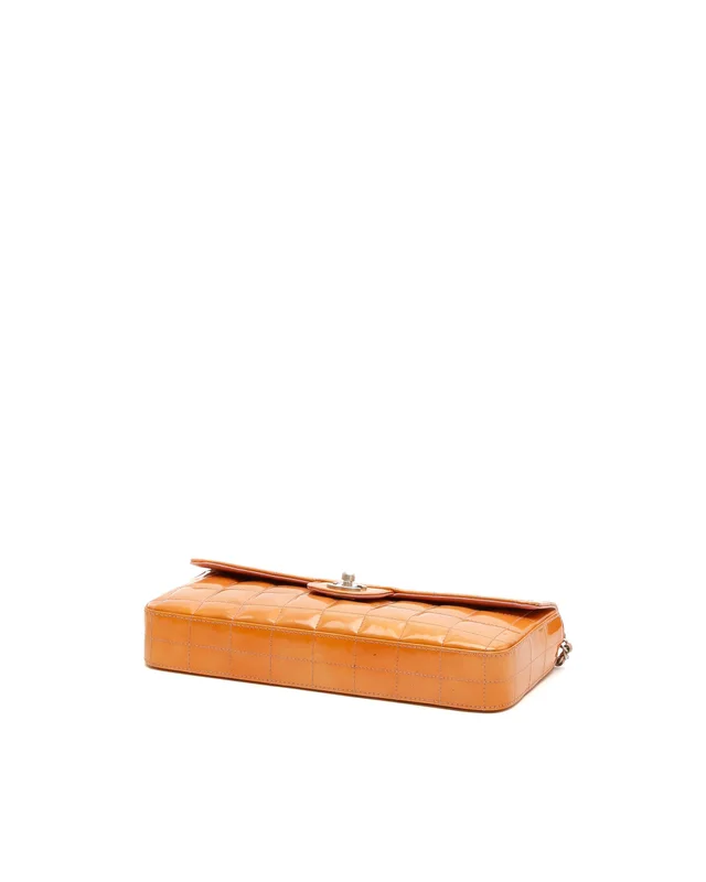 Chanel Patent East West Chocolate Bar Flap Bag in Brown Patent leather from A Retro Tale, photo 5 of 9