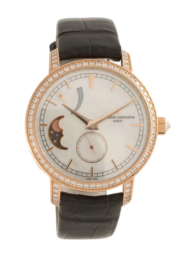 Vacheron Constantin Traditionnelle Moon phase Watch in multicolor Crocodile from The RealReal