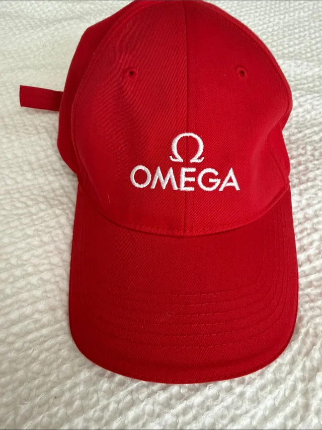 Omega Red Cap With White Embroidered Logo Vintage in red|white from Poshmark