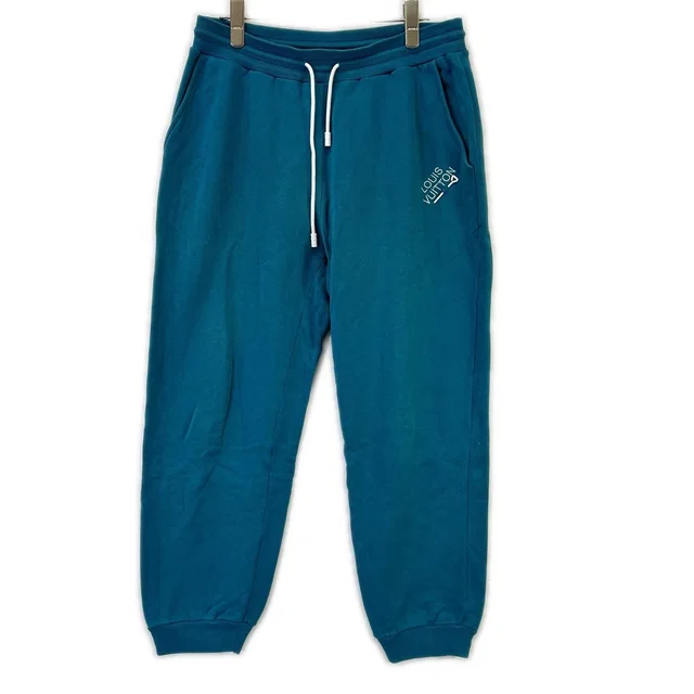 Louis Vuitton with Embroidery Sweatpants in Blue from The Reluxe