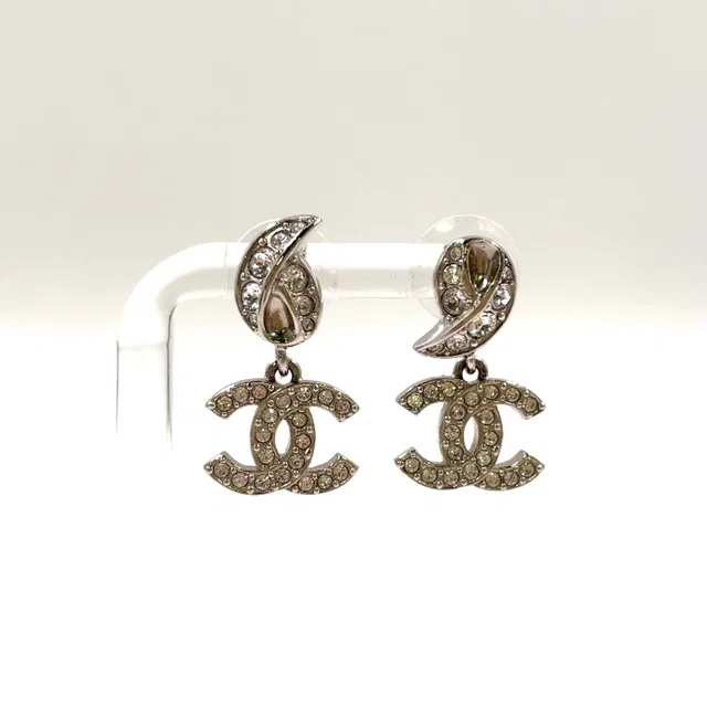 Chanel CC Logo Metal Earrings from The Reluxe