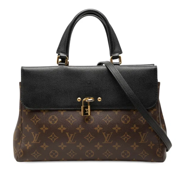 Brown Louis Vuitton Monogram Venus Satchel in Brown Coated canvas from Designer Revival