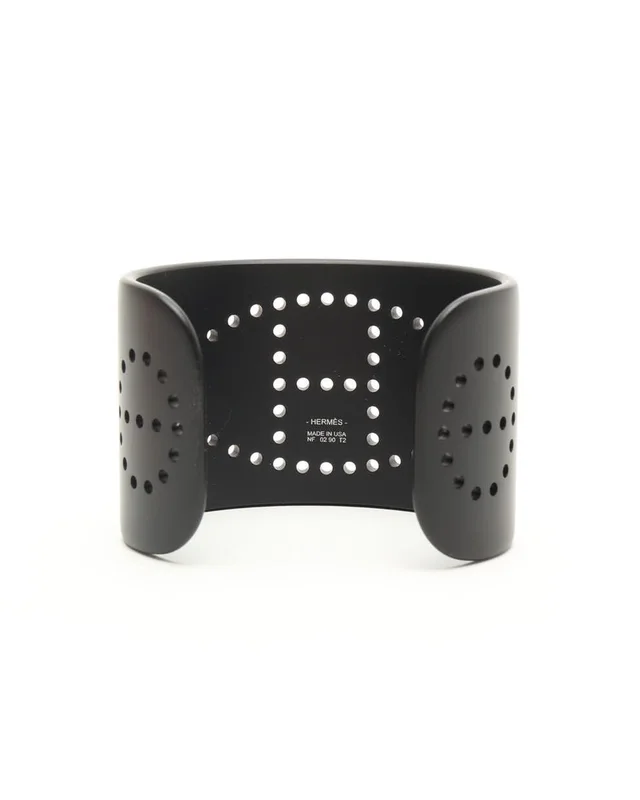 Hermès Evelyne Aluminium Cuff Bracelet from A Retro Tale, photo 4 of 6