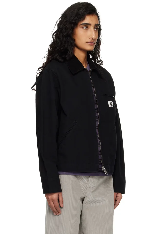 Carhartt Work In Progress Black OG Detroit Jacket, photo 2 of 4 from SSENSE