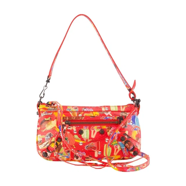 Balenciaga Le City Shoulder Bag — Red Lambskin in Red Lambskin from HEWI