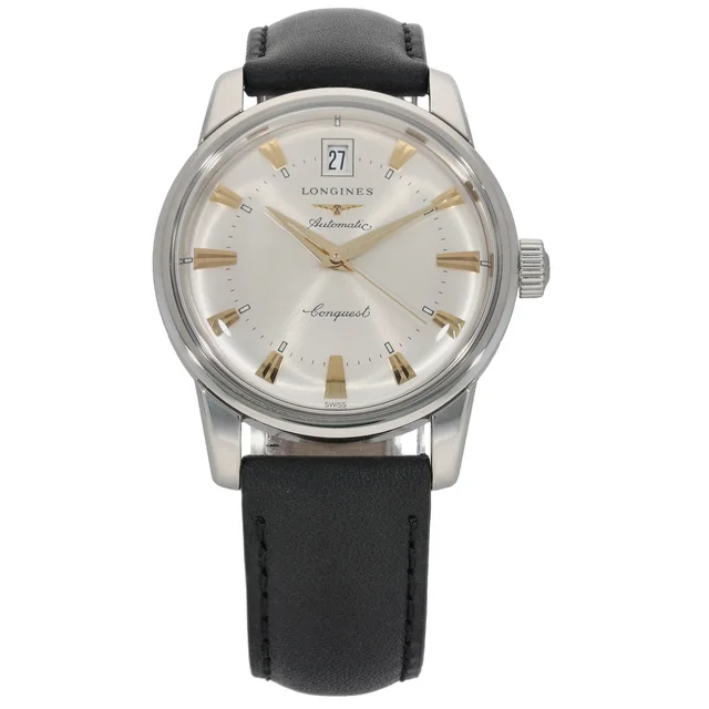 Longines Conquest L1.611.4 35mm Stainless Steel Watch in Leather from H&T
