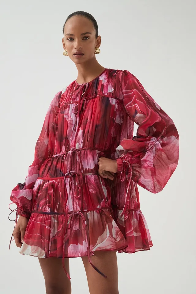 AJE Flora Mini Dress in Red from Aje, photo 1 of 1